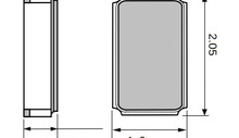 ± 20ppm 32 кГц кристали - 2 х 1,2 мм